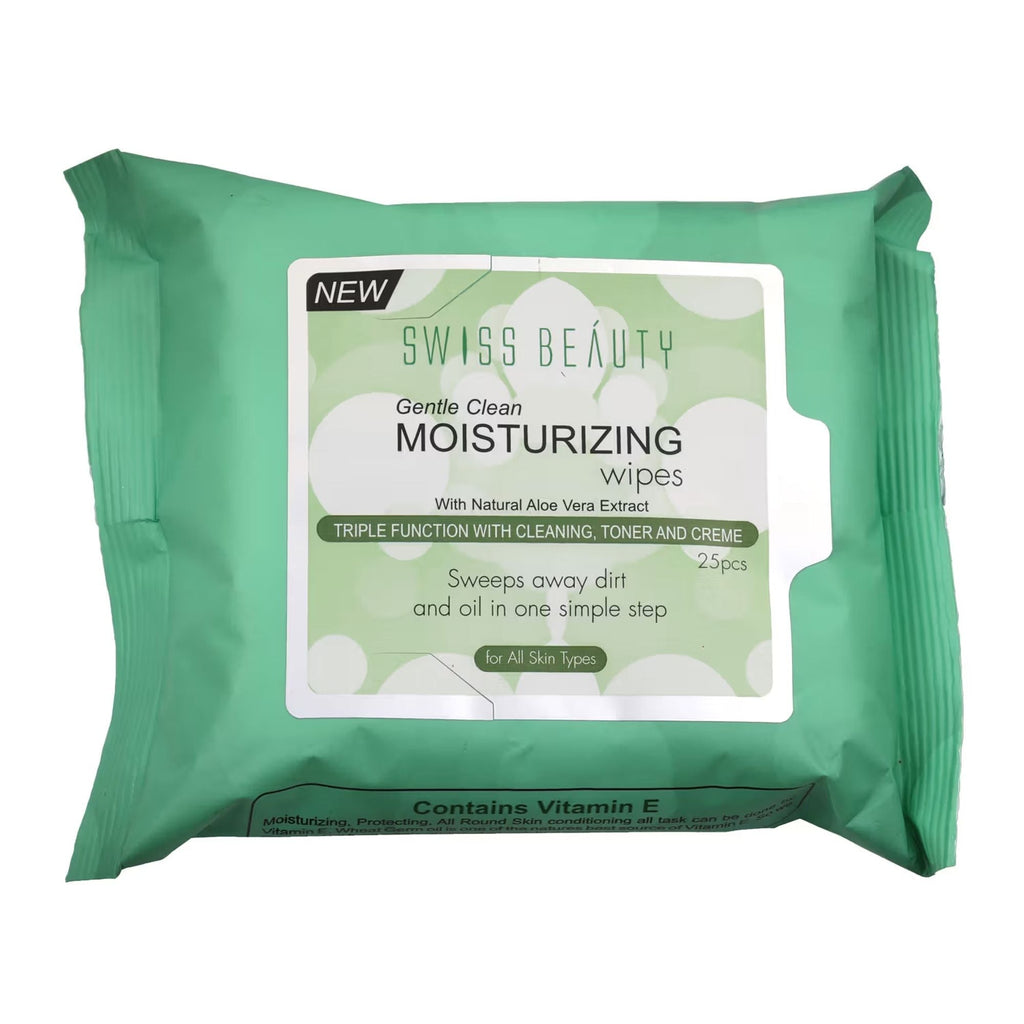 Swiss Beauty Gentle Clean Moisturising Wipes | Grocsy