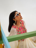 Tikhi Imli Kaftan Saree With Belt | Grocsy