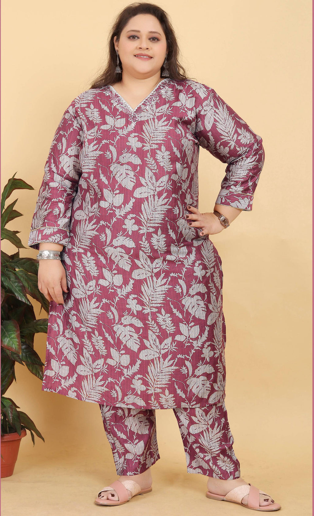 Monjolika Fashion Pink Premium Lichi Viscose Hand Work Classic Salwar Suit | Grocsy