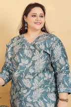 Monjolika Fashion Grey Premium Lichi Viscose Hand Work Classic Salwar Suit | Grocsy