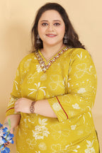 Monjolika Fashion Mustard Premium Rayon Hand Work Classic Salwar Suit | Grocsy