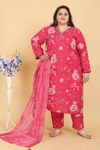 Monjolika Fashion Pink Premium Rayon Hand Work Classic Salwar Suit | Grocsy