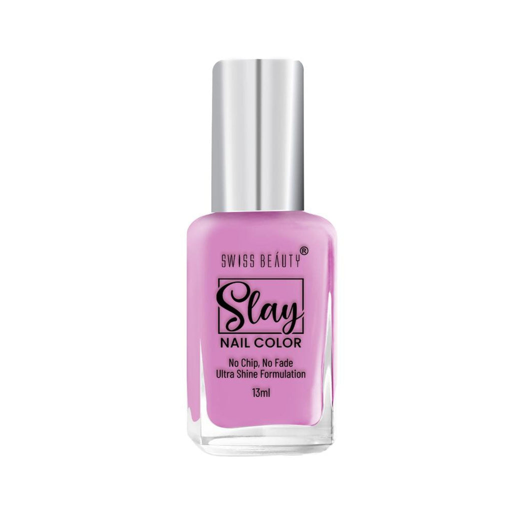 Swiss Beauty Slay Nail Color Ultra Shine Formulation - 01 Rush Pink | Grocsy