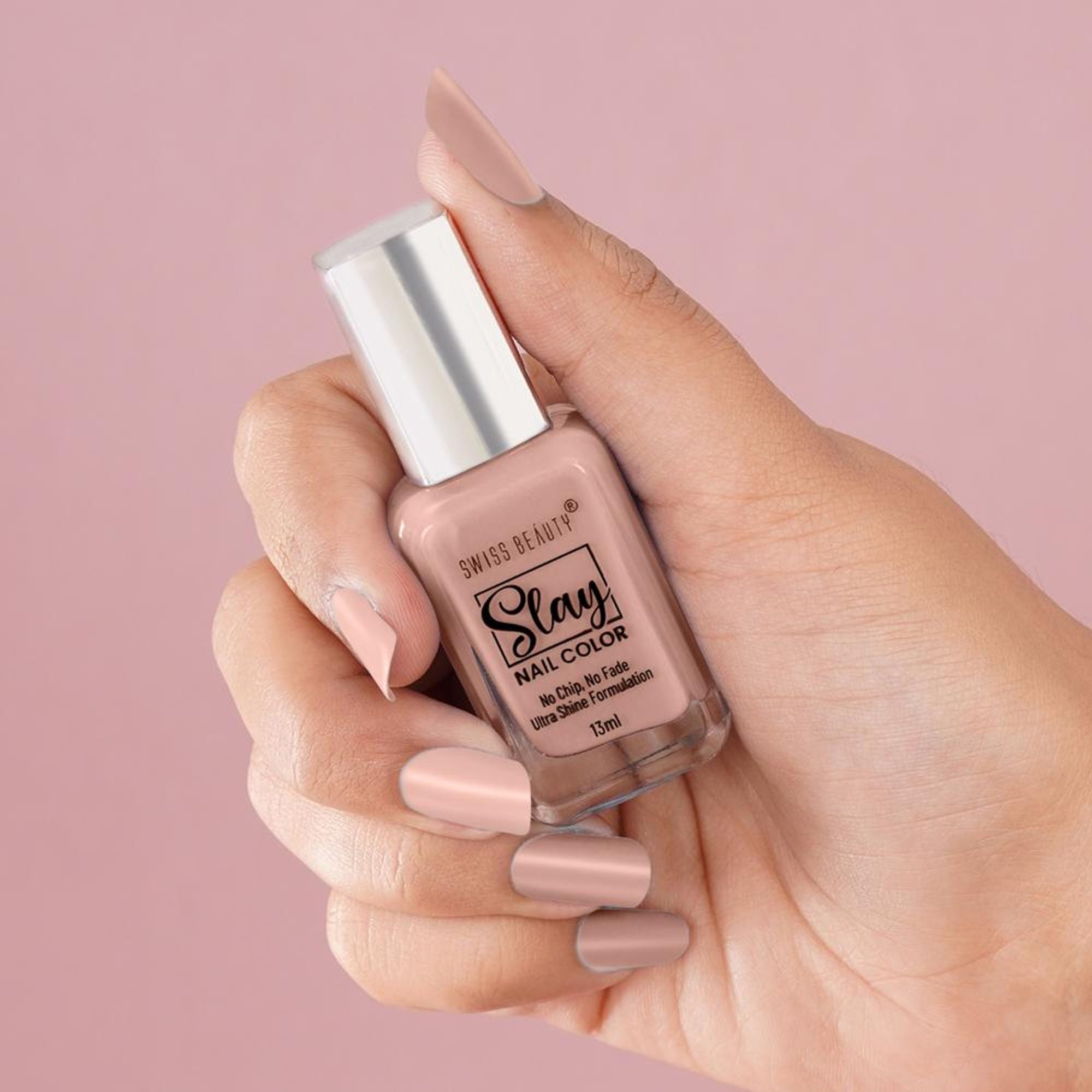 Swiss Beauty Slay Nail Color Ultra Shine Formulation - 04 French Toast | Grocsy