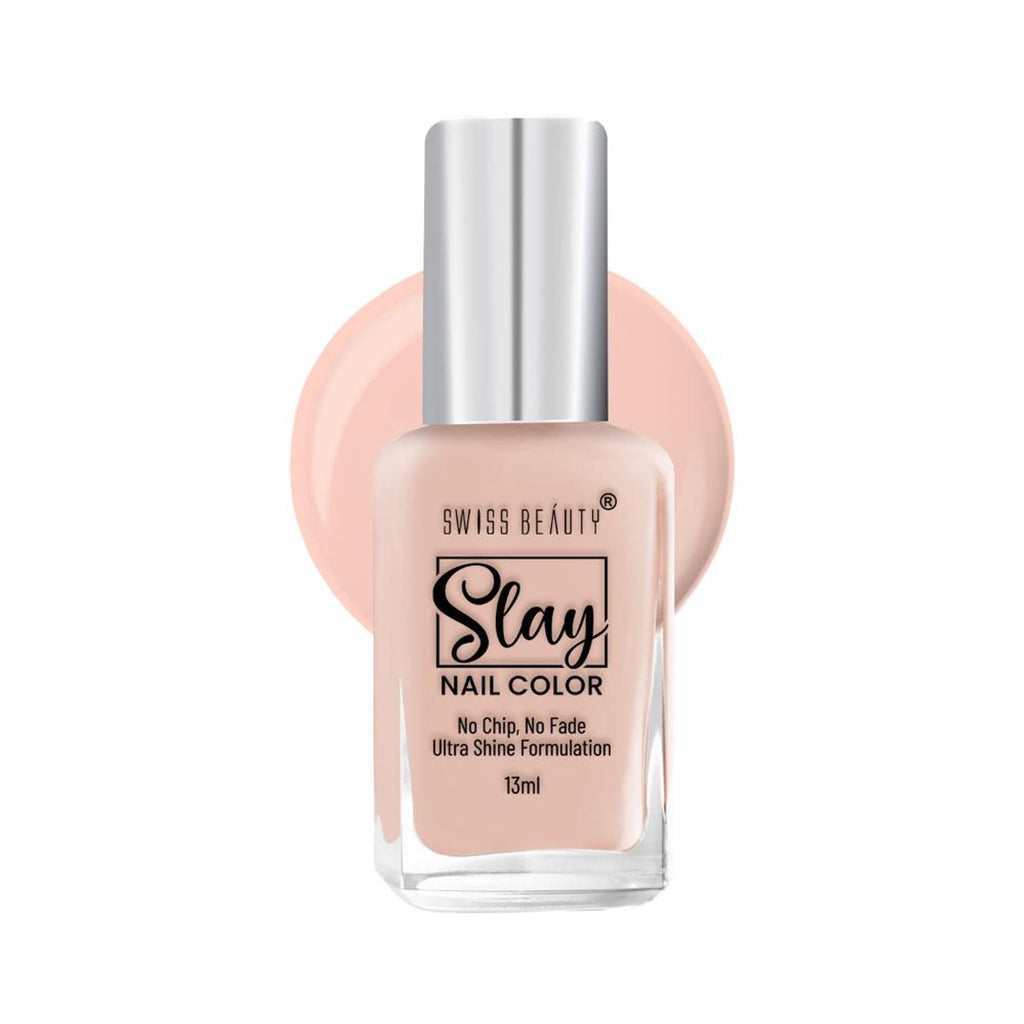 Swiss Beauty Slay Nail Color Ultra Shine Formulation - 04 French Toast | Grocsy