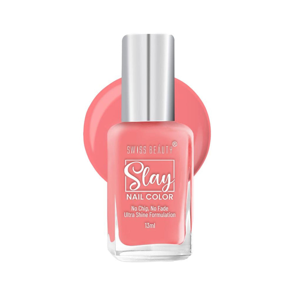 Swiss Beauty Slay Nail Color Ultra Shine Formulation - 05 Sunset | Grocsy