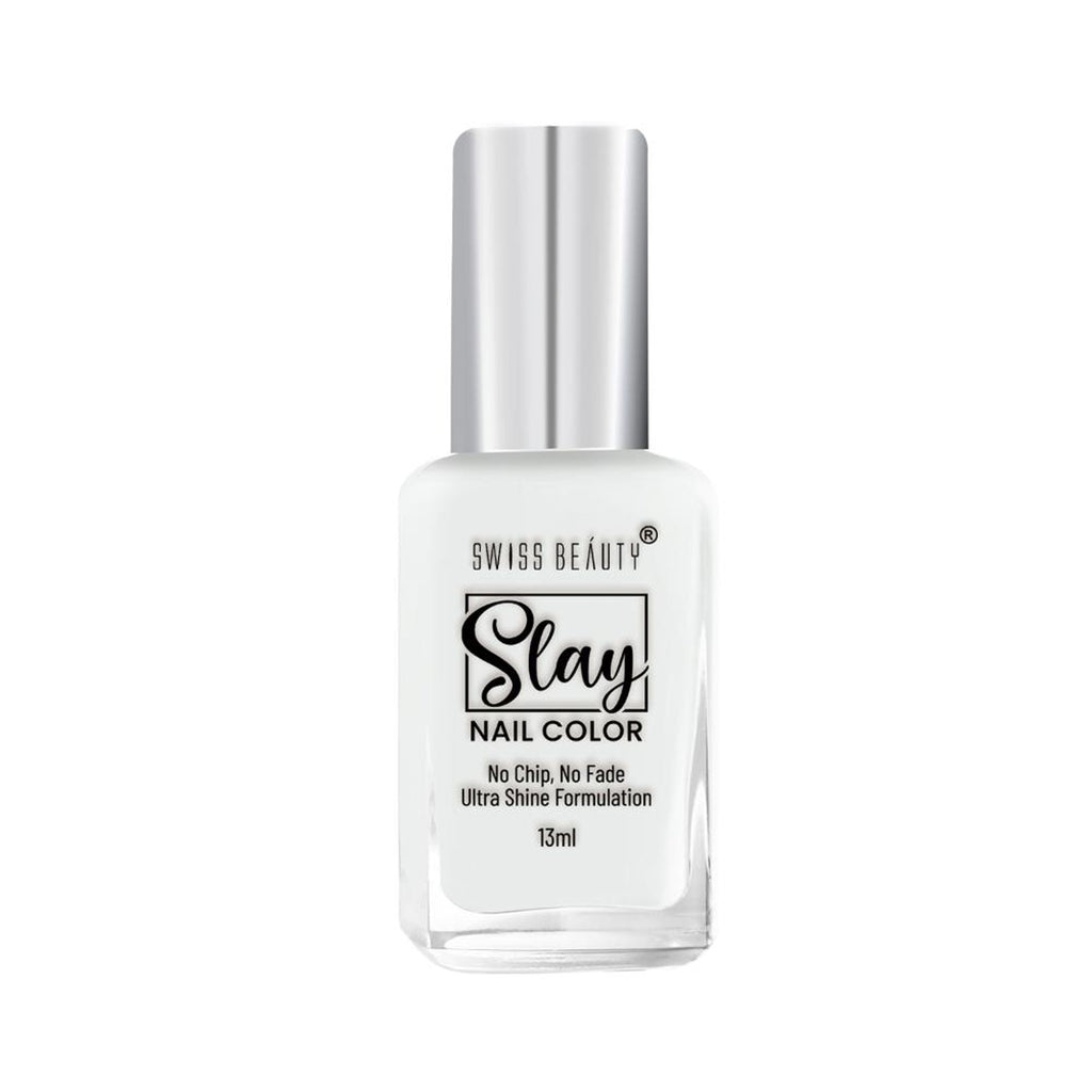 Swiss Beauty Slay Nail Color Ultra Shine Formulation - 07 Creamy Nude | Grocsy