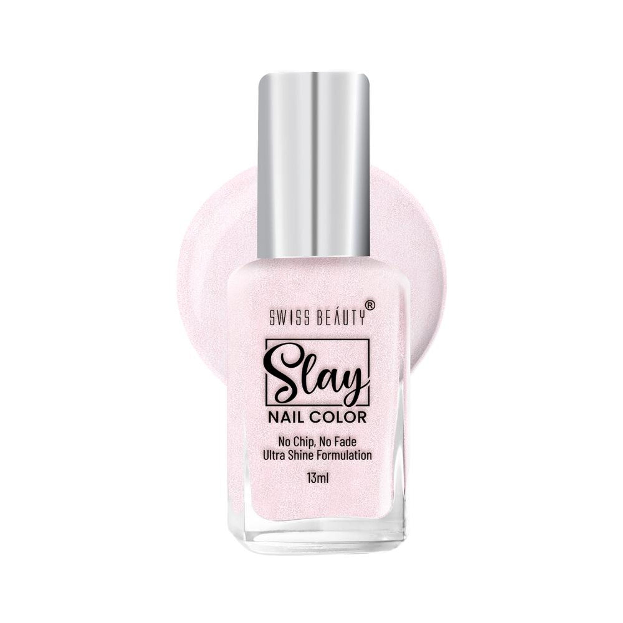 Swiss Beauty Slay Nail Color Ultra Shine Formulation - 09 French Pink | Grocsy