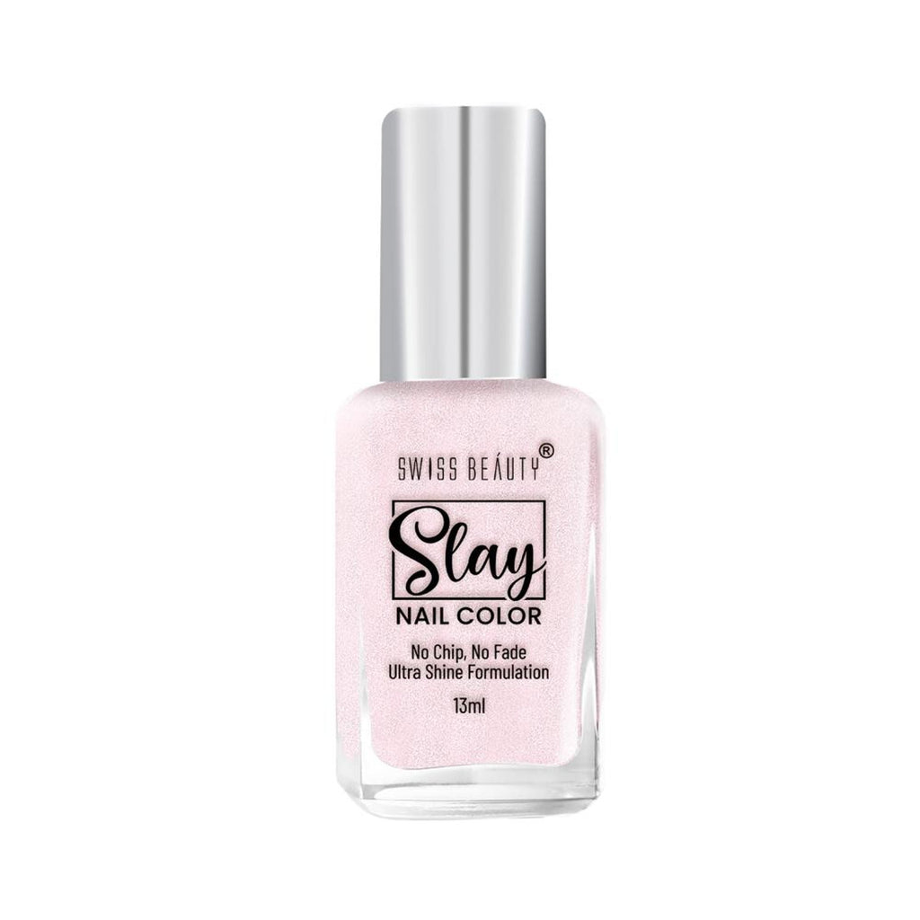Swiss Beauty Slay Nail Color Ultra Shine Formulation - 09 French Pink | Grocsy