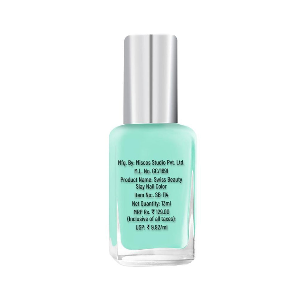 Swiss Beauty Slay Nail Color Ultra Shine Formulation - 10 Sunny | Grocsy