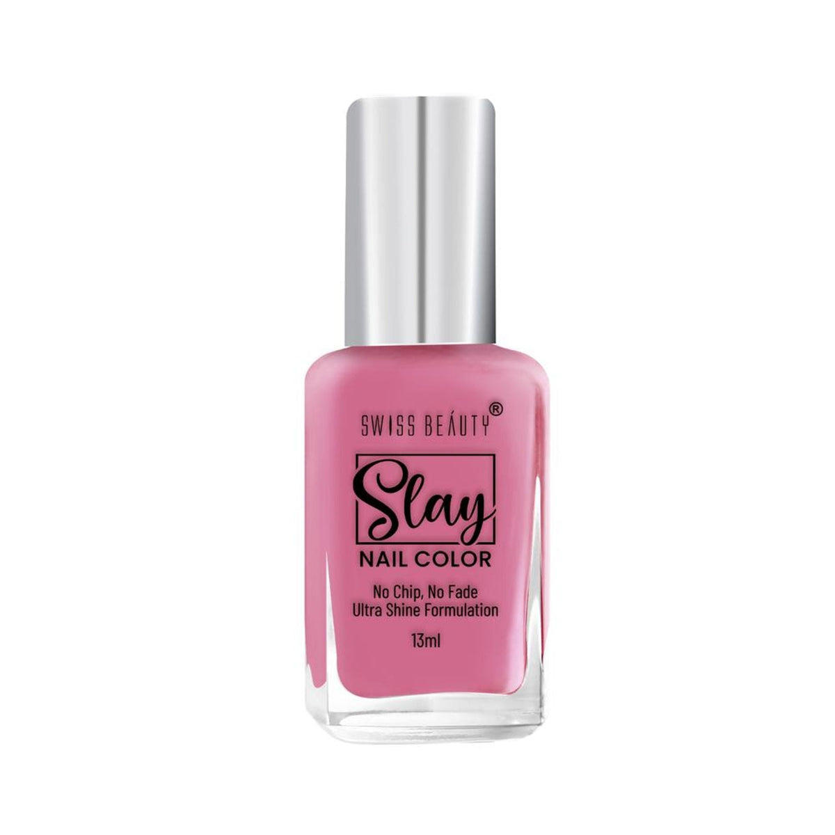 Swiss Beauty Slay Nail Color Ultra Shine Formulation - 13 Perfect Pink | Grocsy