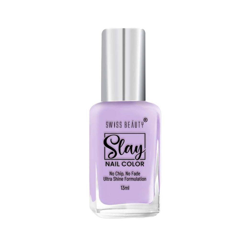 Swiss Beauty Slay Nail Color Ultra Shine Formulation - 16 Lavender | Grocsy
