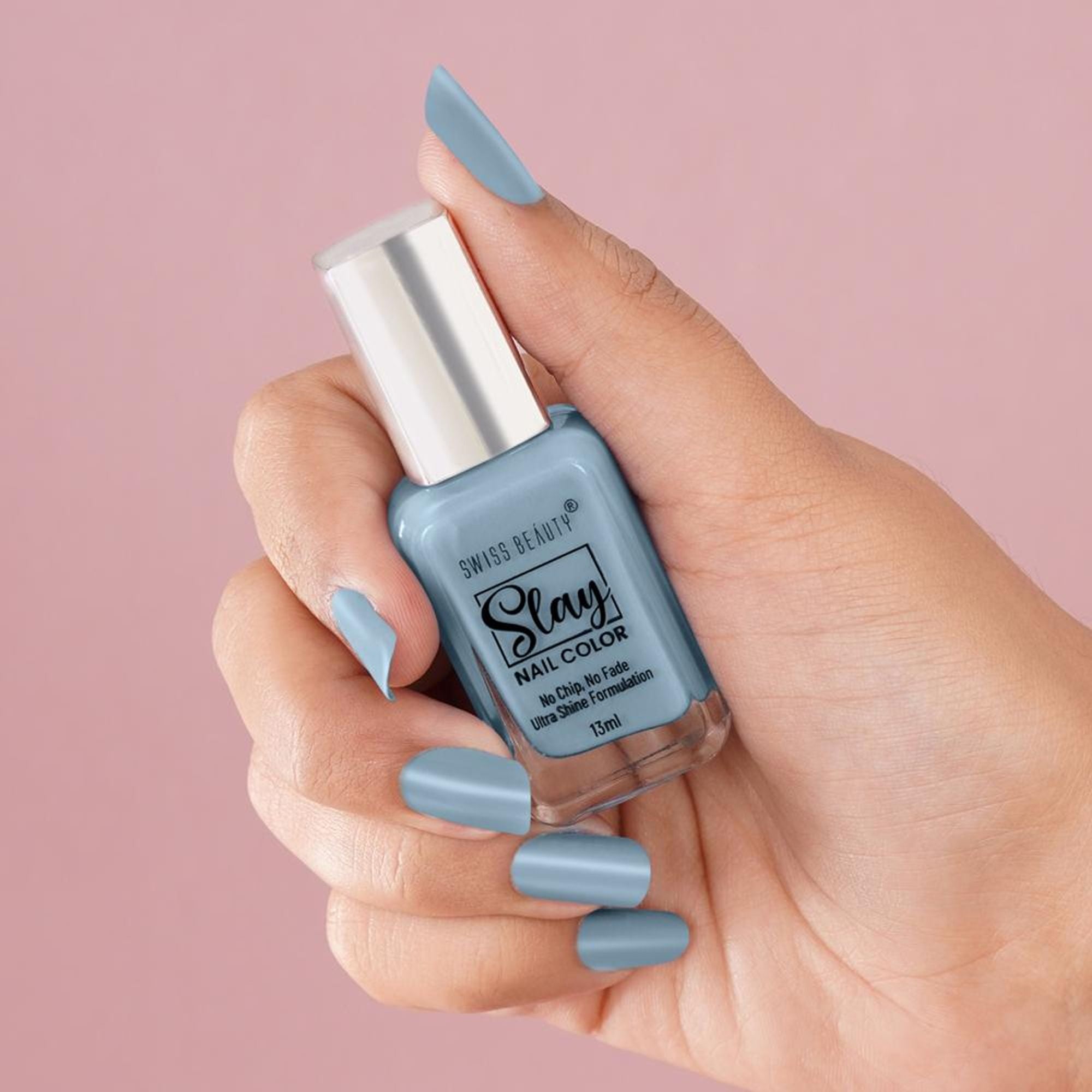 Swiss Beauty Slay Nail Color Ultra Shine Formulation - 17 Sea Bed | Grocsy