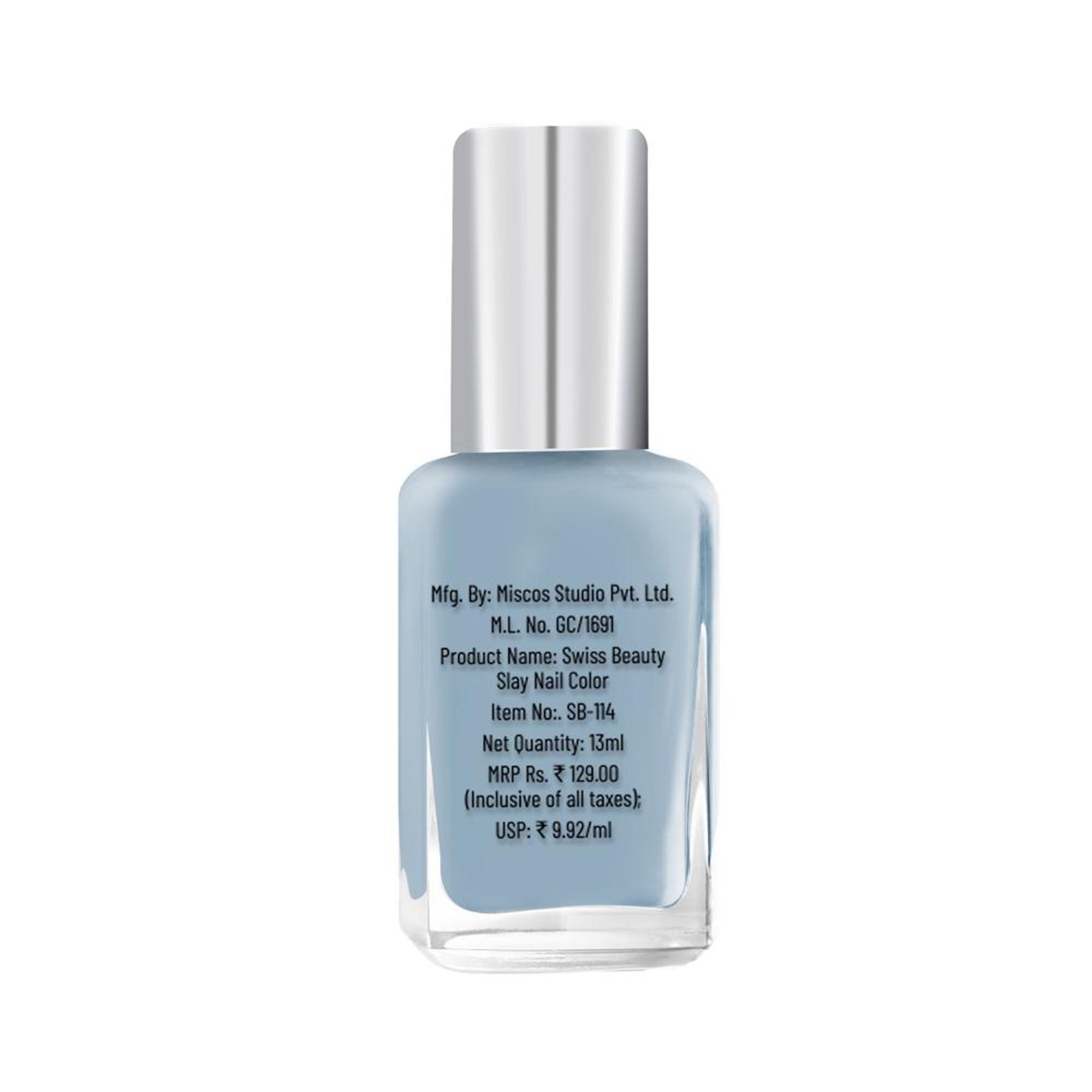 Swiss Beauty Slay Nail Color Ultra Shine Formulation - 17 Sea Bed | Grocsy