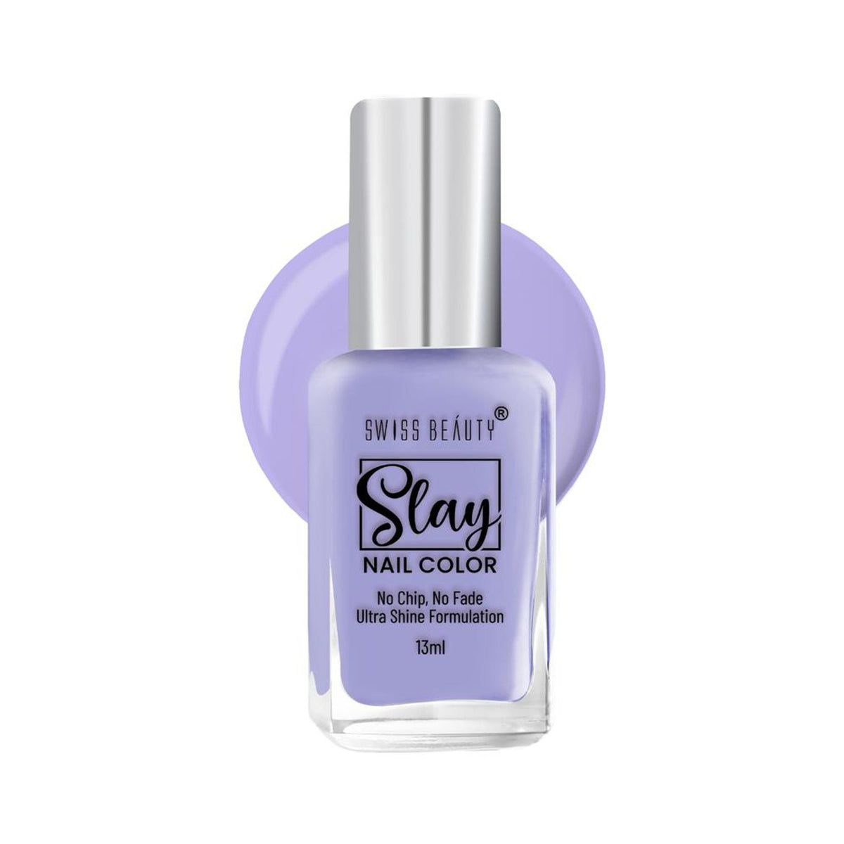 Swiss Beauty Slay Nail Color Ultra Shine Formulation - 21 Lavender Tender | Grocsy