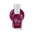 Swiss Beauty Slay Nail Color Ultra Shine Formulation - 32 Mulberry Maroon | Grocsy