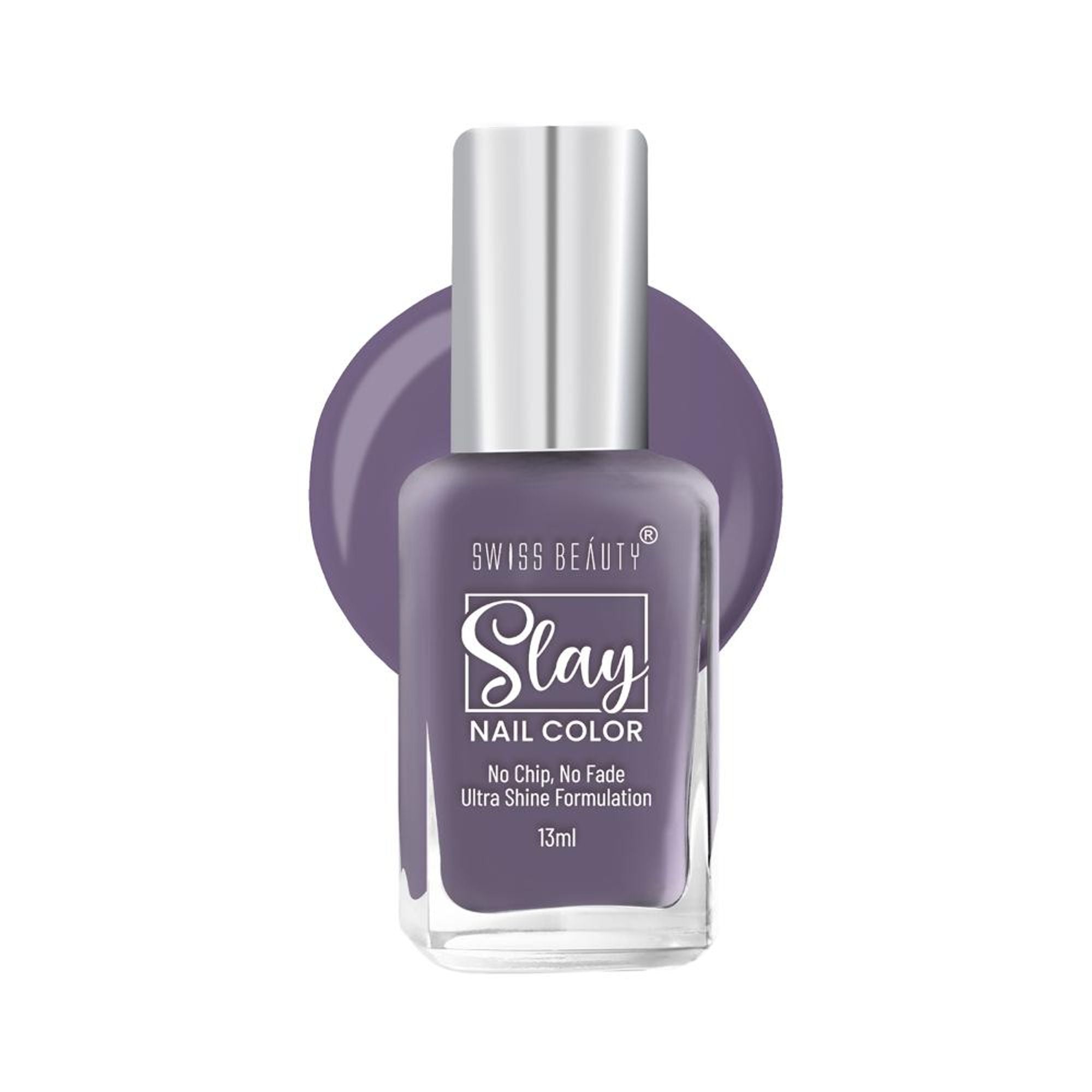 Swiss Beauty Slay Nail Color Ultra Shine Formulation - 40 Grape | Grocsy