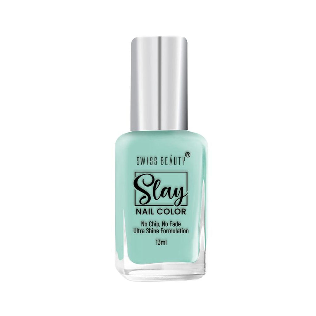 Swiss Beauty Slay Nail Color Ultra Shine Formulation - 43 Tropical Green | Grocsy