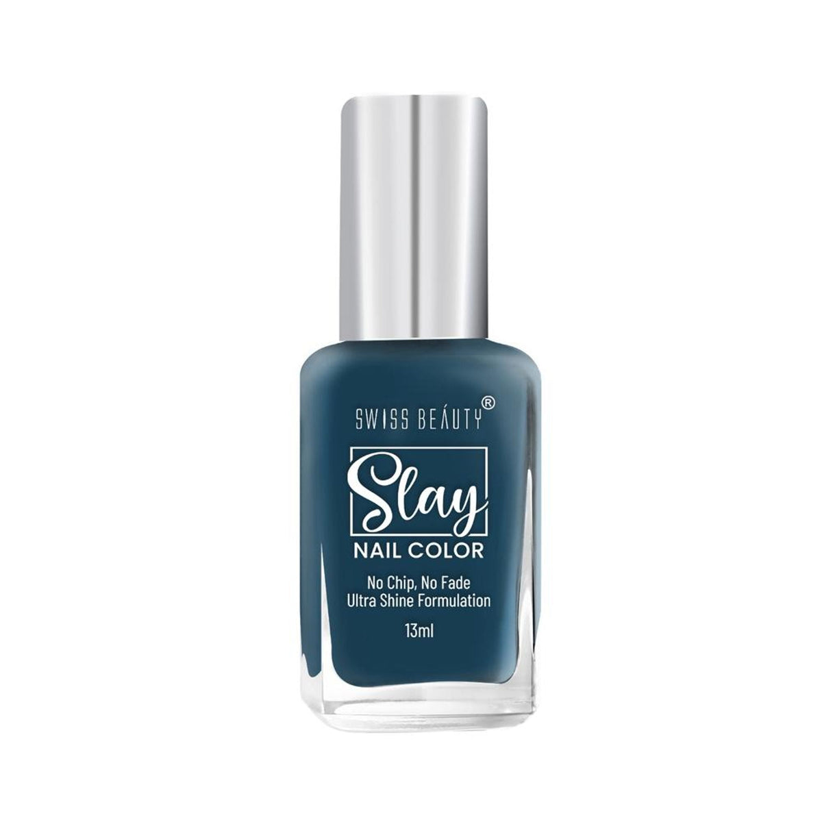Swiss Beauty Slay Nail Color Ultra Shine Formulation - 45 London Blu | Grocsy