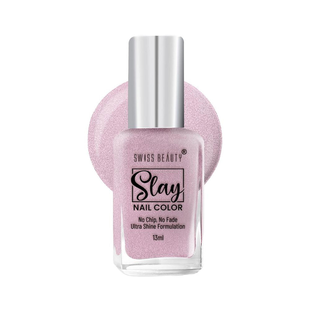 Swiss Beauty Slay Nail Color Ultra Shine Formulation - 49 Sheer Elegance | Grocsy