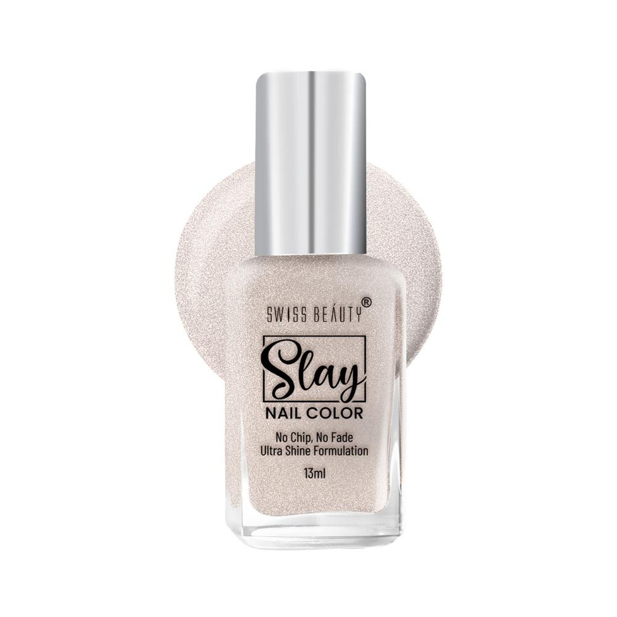 Swiss Beauty Slay Nail Color Ultra Shine Formulation - 52 Gold Star | Grocsy