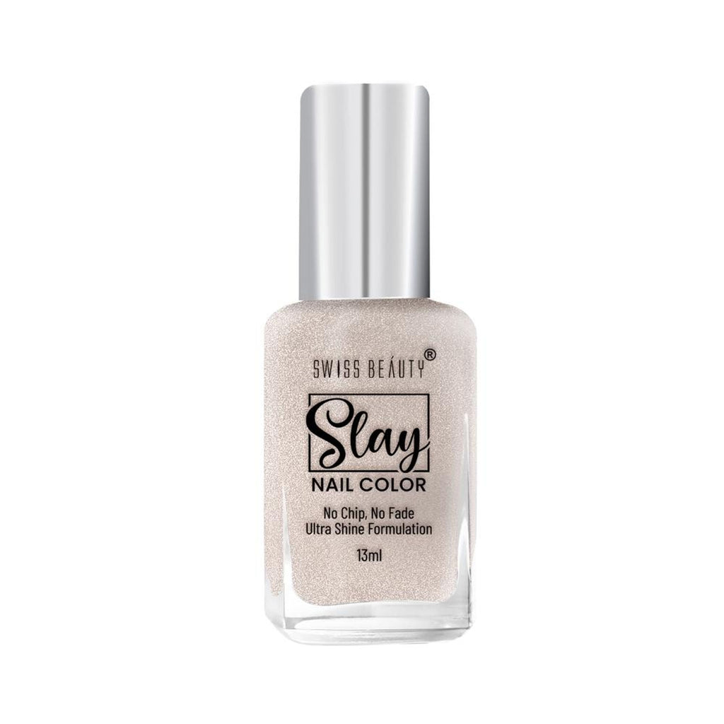 Swiss Beauty Slay Nail Color Ultra Shine Formulation - 52 Gold Star | Grocsy
