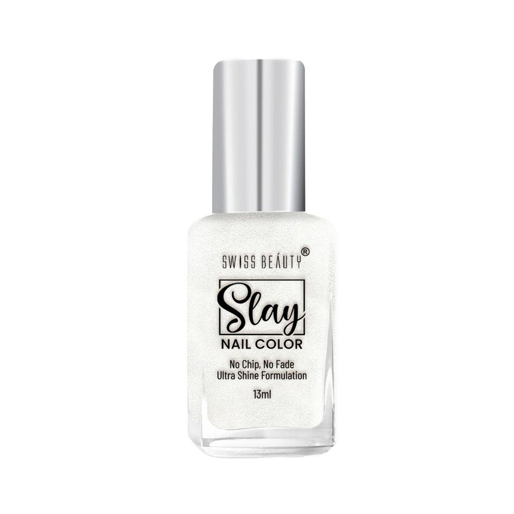 Swiss Beauty Slay Nail Color Ultra Shine Formulation - 54 Pearl | Grocsy