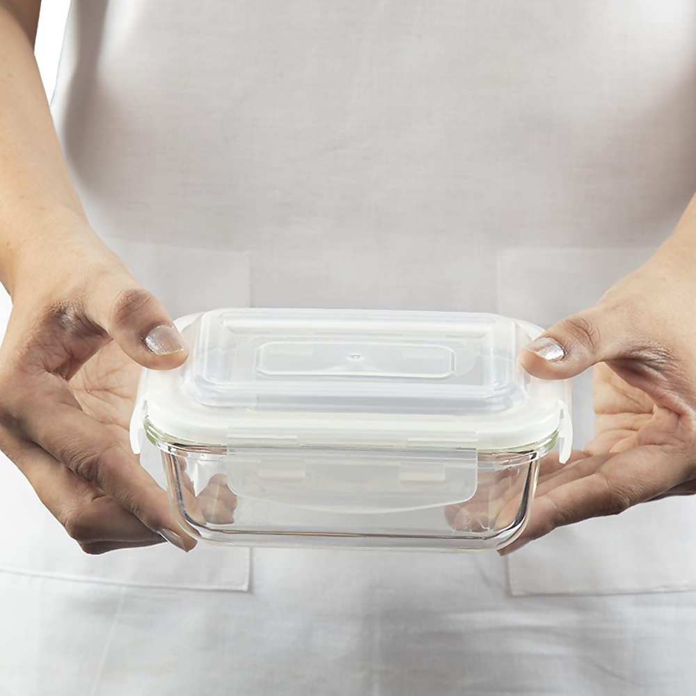 Borosil Klip N Store Glass Storage Containers - Set of 2 | Grocsy