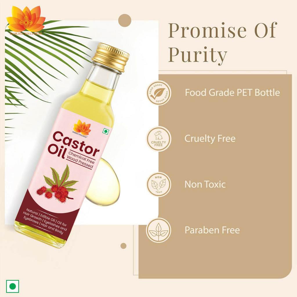 Dorjee Wellness Wood Pressed Castor Oil | Grocsy