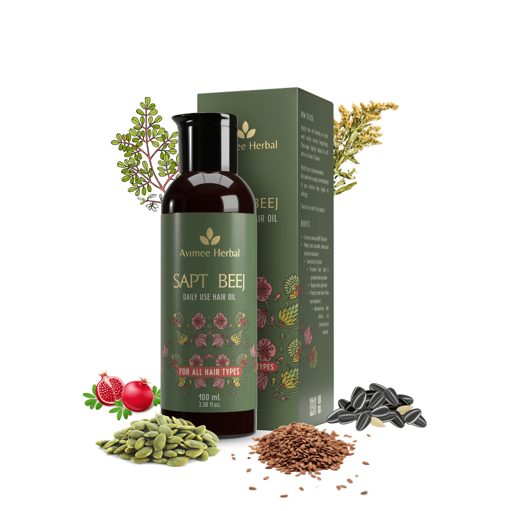 Avimee Herbal Saptbeej Hair Oil | Grocsy