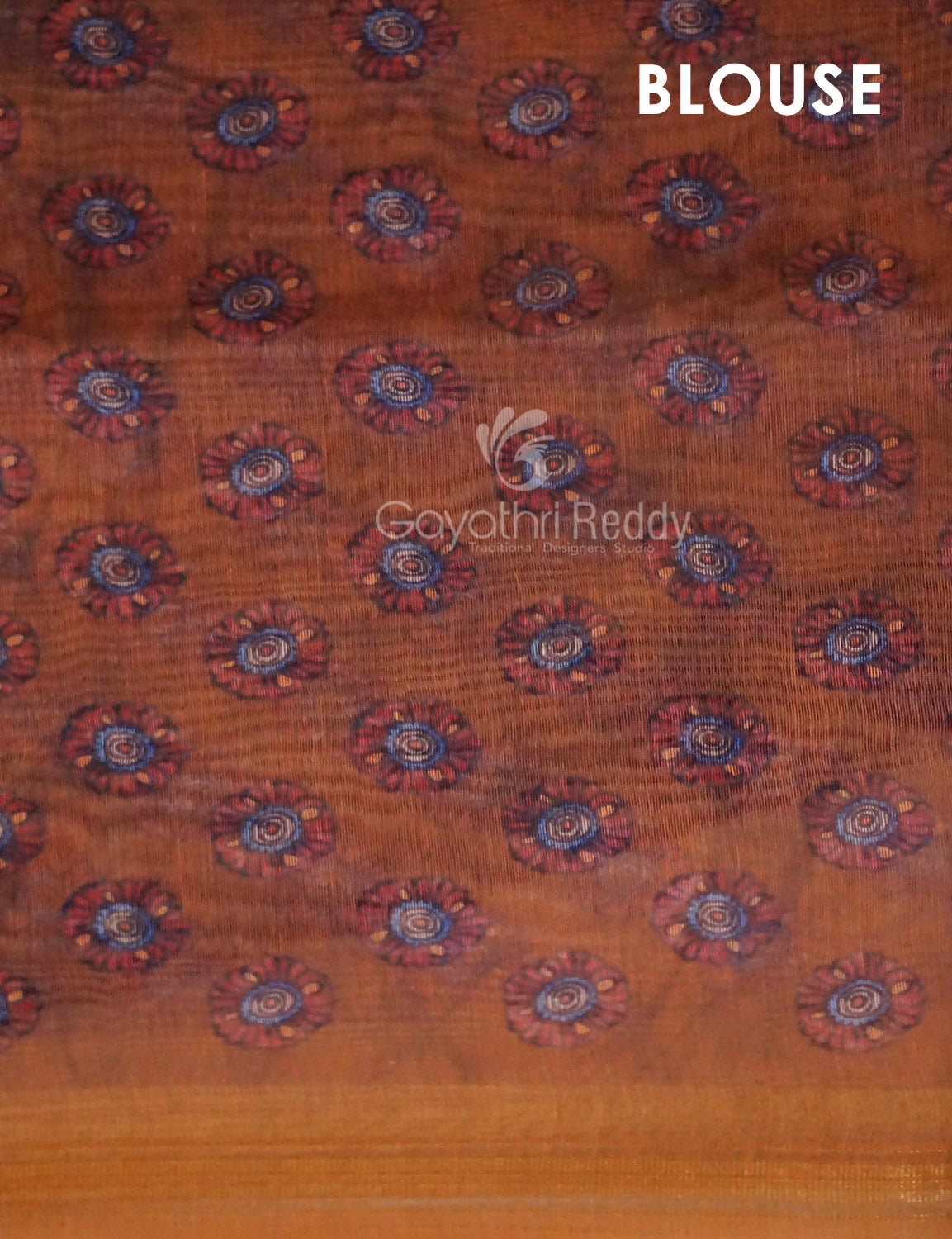 Shades of Mustard Colour Kalamkari Print Semi Chanderi Saree By Gayathri Reddy Designer Studio | Grocsy