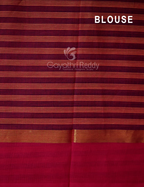 Mustard And Black With Checks Pure Mangalgiri Cotton Saree By Gayathri Reddy Designer Studio | Grocsy