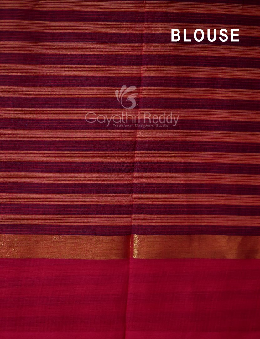Mustard And Black With Checks Pure Mangalgiri Cotton Saree By Gayathri Reddy Designer Studio | Grocsy