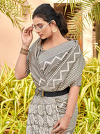 Saree Mall Striped Art Silk Taant Sarees | Grocsy