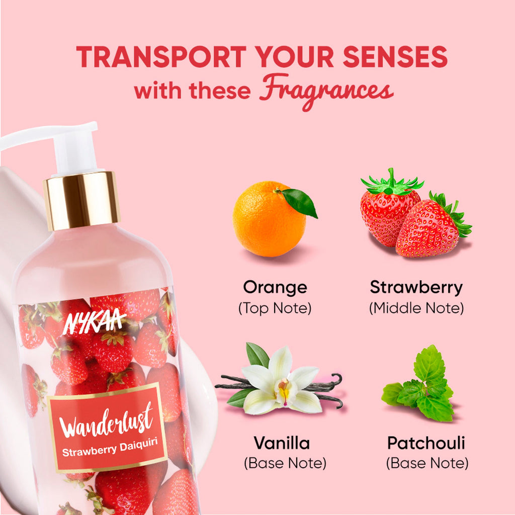 Wanderlust Moisturizing Body Lotion - Strawberry Daiquiri | Grocsy