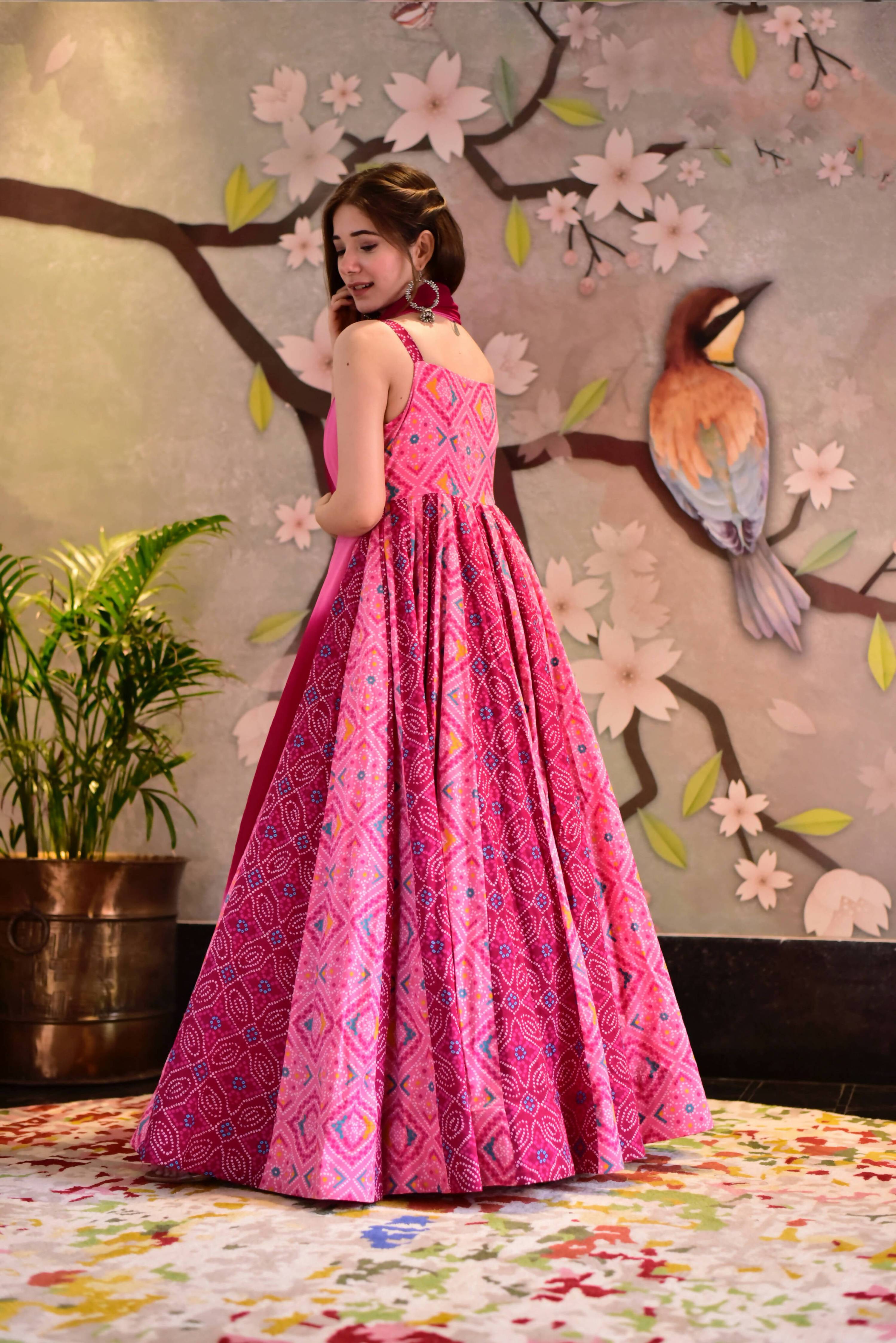 Everywhere Designer Pink Silk Cotton Stitched Suit With Dupatta - Anbazaar | Grocsy
