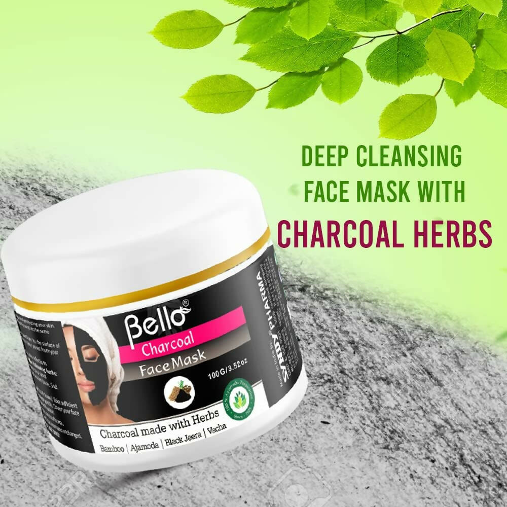 Bello Herbals Charcoal Face Mask | Grocsy
