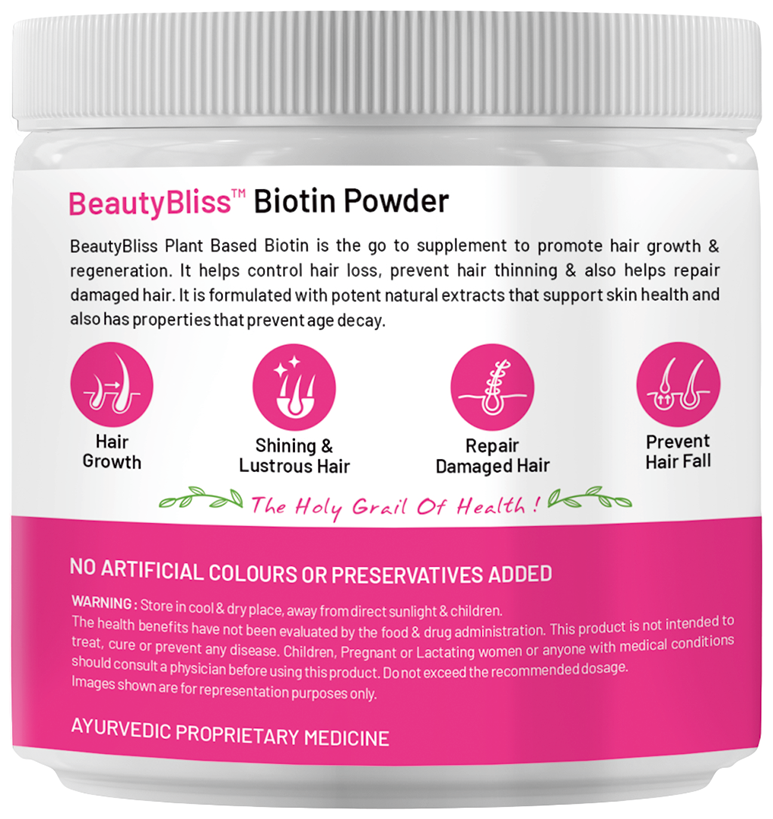 Bliss Welness Biotin Powder | Grocsy