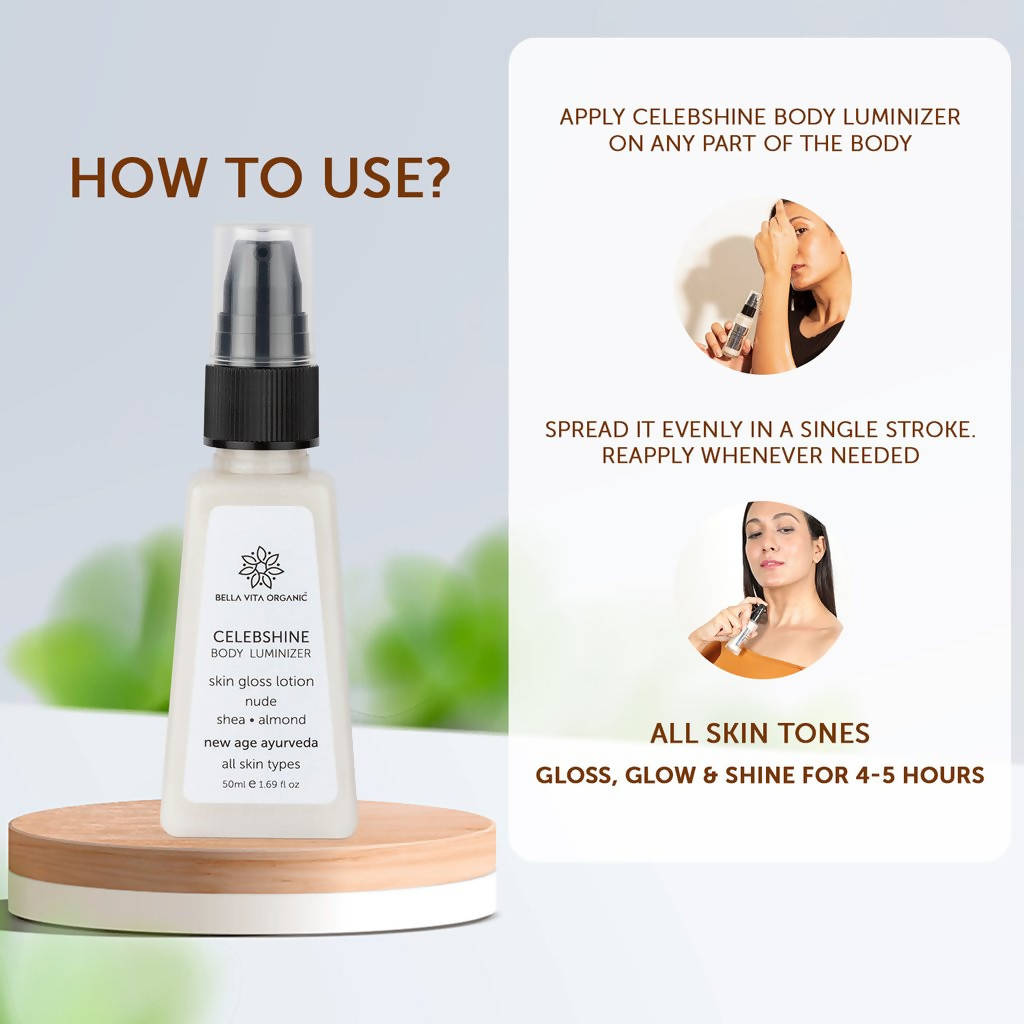 Bella Vita Organic Celeb Shine Body Luminizing Shimmer | Grocsy