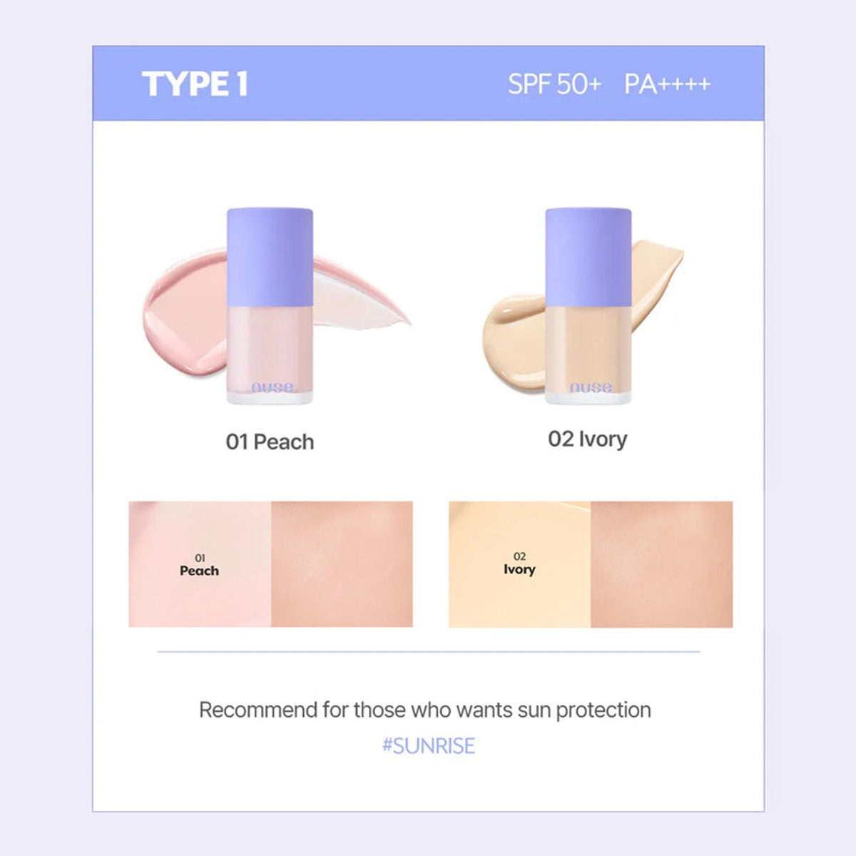 NUSE Care Tone-Up - Peach | Grocsy