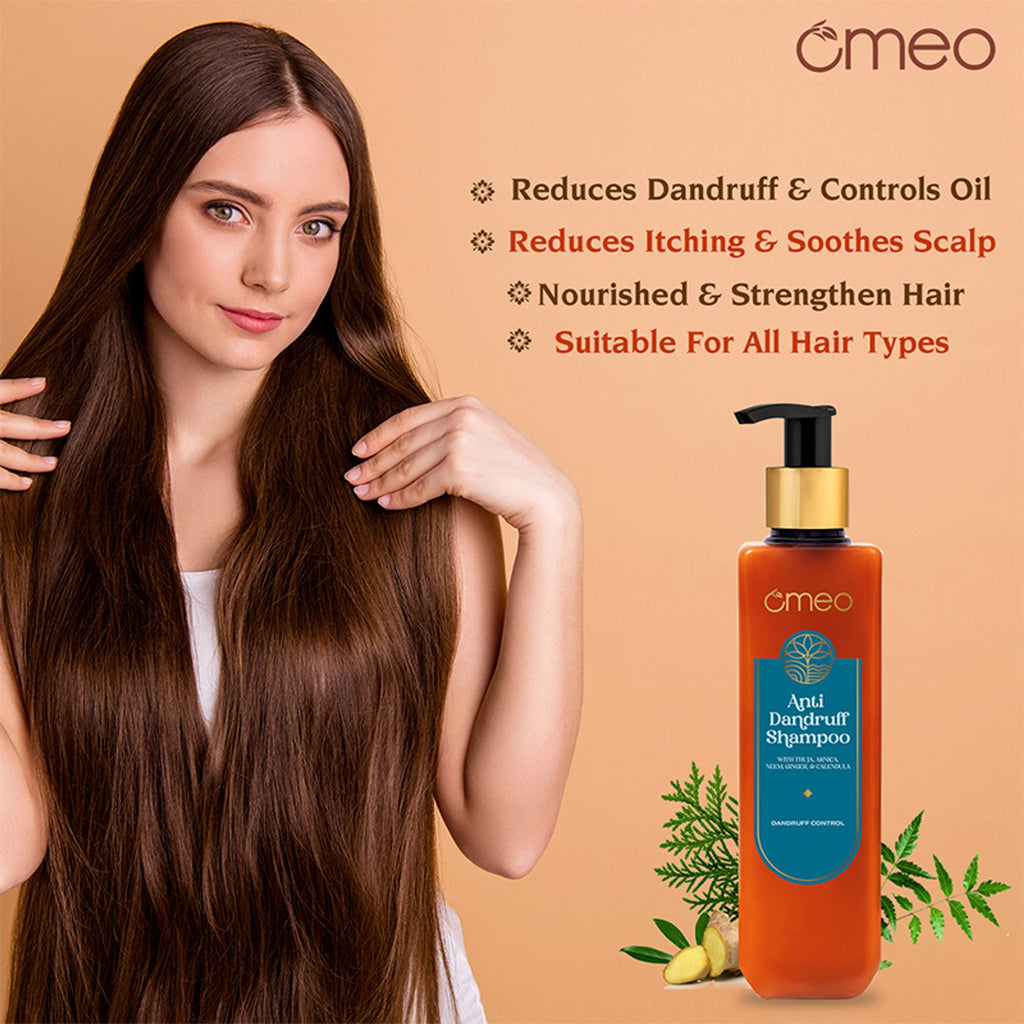 Omeo Anti Dandruff Shampoo With Green Natural Anti Dandruff Agent | Grocsy