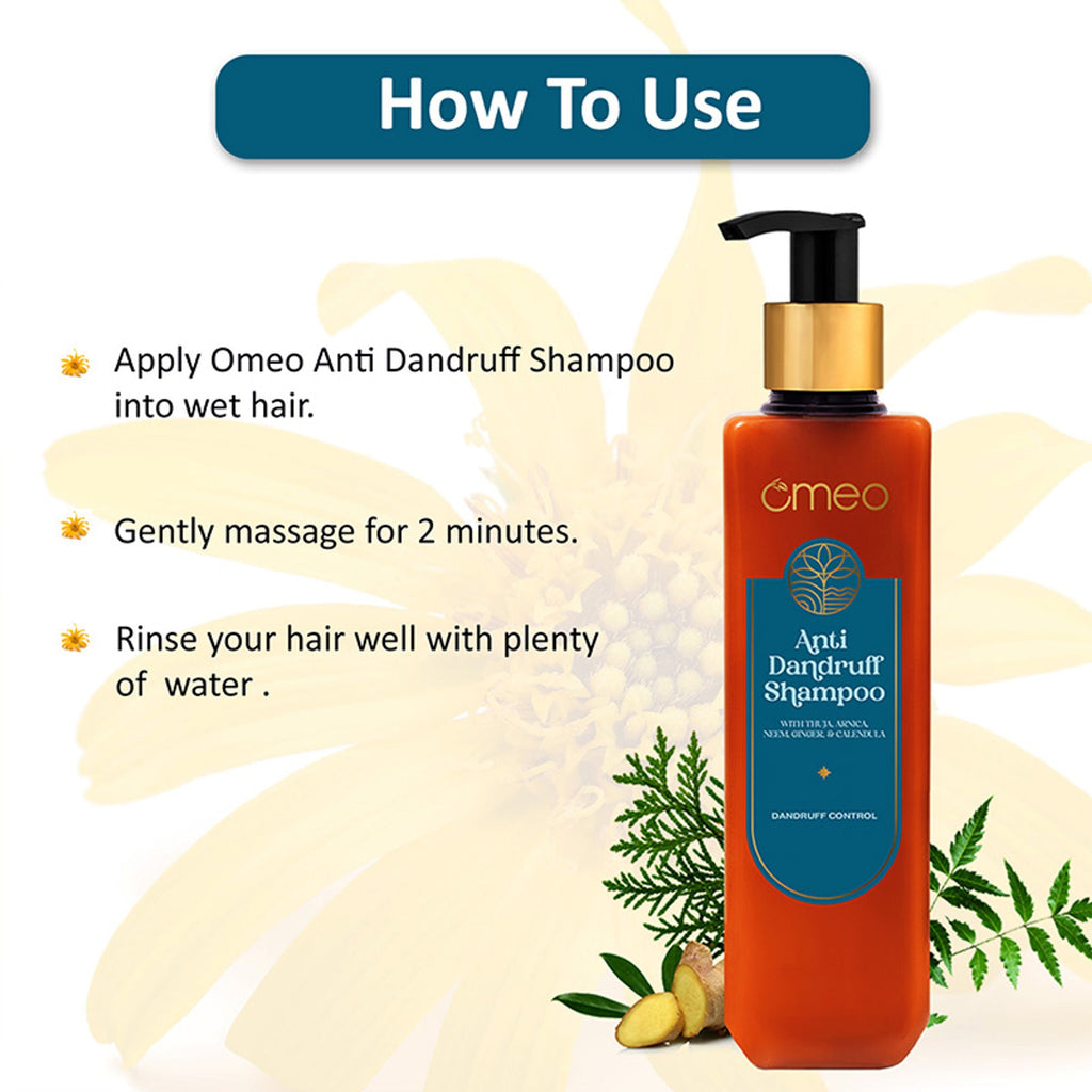 Omeo Anti Dandruff Shampoo With Green Natural Anti Dandruff Agent | Grocsy