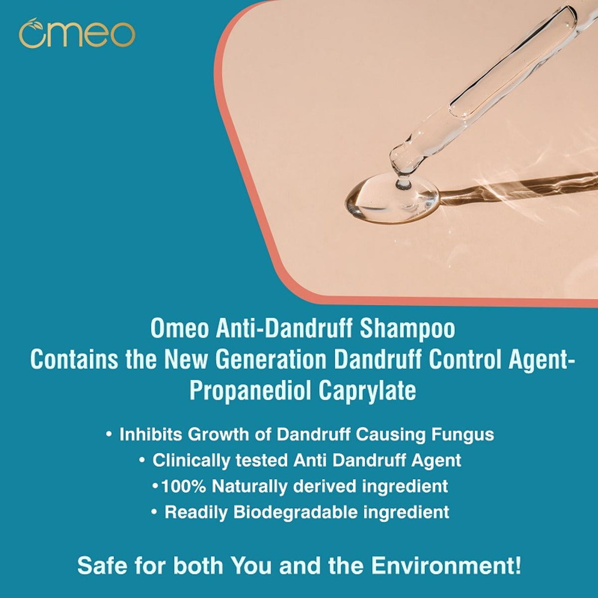 Omeo Anti Dandruff Shampoo With Green Natural Anti Dandruff Agent | Grocsy