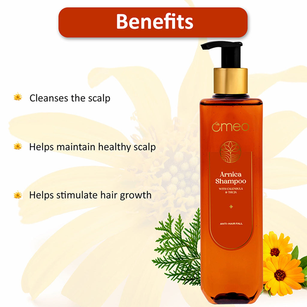 Omeo Arnica Shampoo With Arnica Extracts - Anti Hairfall | Grocsy