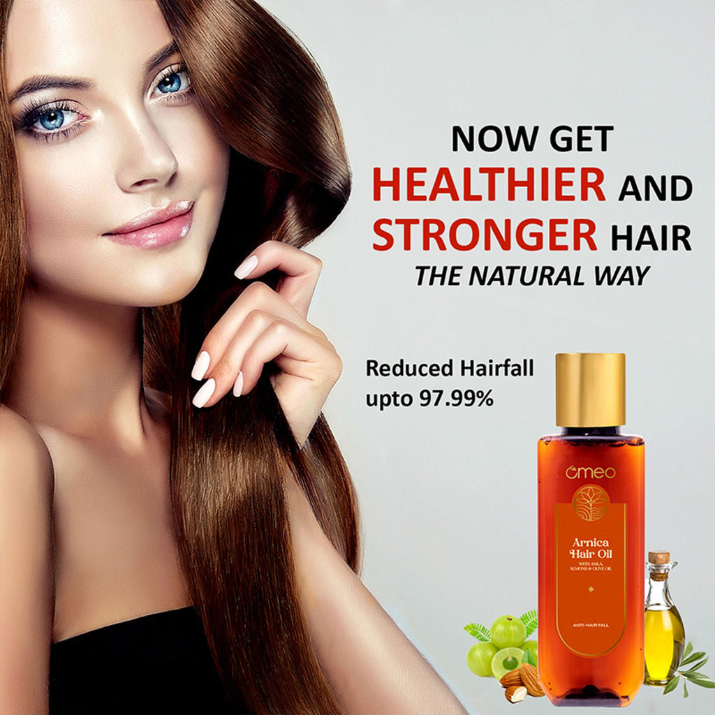 Omeo Arnica Hair Oil With Amla & Almond Oil Extract | Grocsy