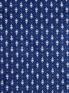 Rajasthan Decor Navy Blue Block Print 144 TC Cotton 1 Single Bedsheet with 2 Pillow Covers | Grocsy