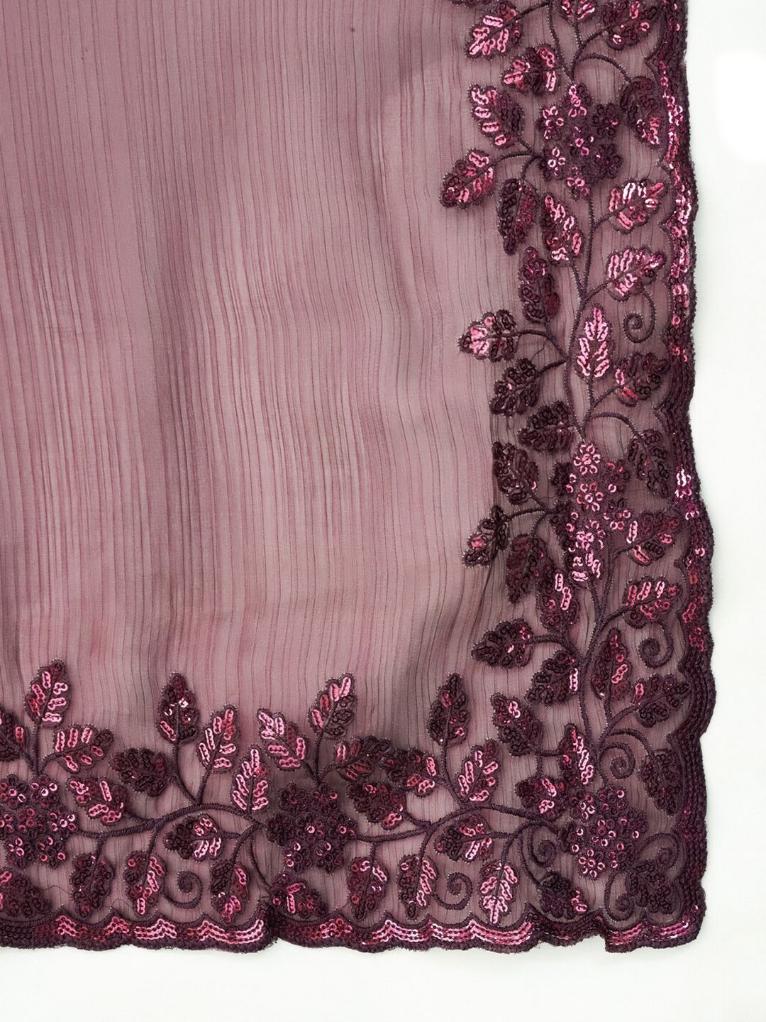 kasee Floral Embroidered Saree | Grocsy