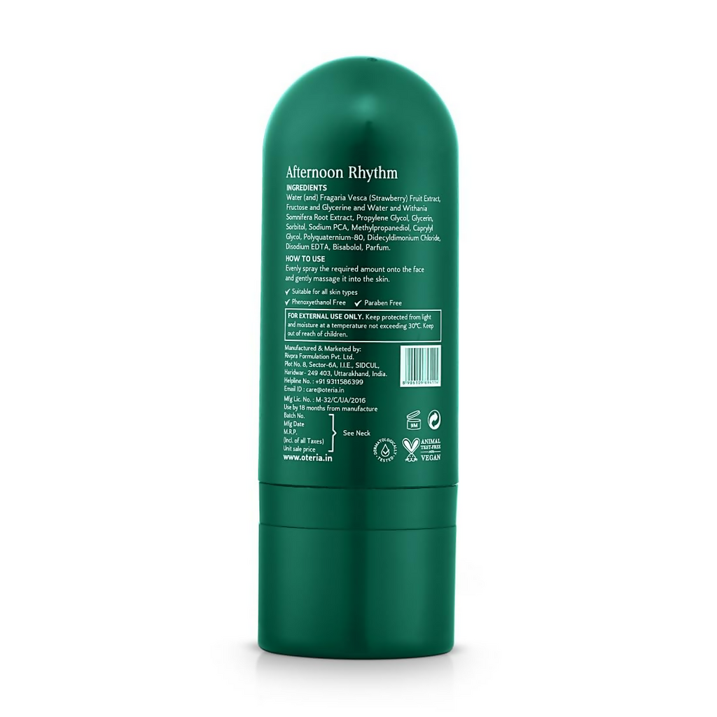 Oteria Radiant Berry Mist Toner For Glowing Complexion & Balances Oily, Dry | Grocsy