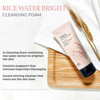 The Face Shop Rice Water Bright Foaming Cleanser - Korean Skincare | Grocsy