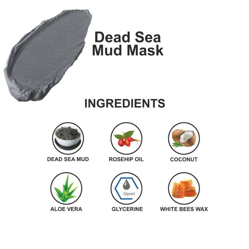 Love Earth Dead Sea Mud Mask with Argan Oil and Rosehip Oil | Grocsy